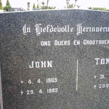 ESTERHUYSE John 1905-1983 &amp; Tokkie 1914-1995