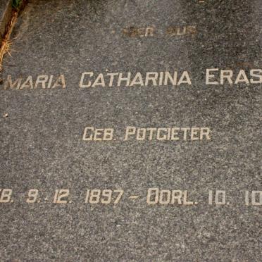 ERASMUS Ferdinand Petrus 1893-1957 &amp; Maria Catharina POTGIETER 1897-1967