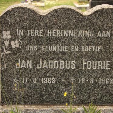 FOURIE Jan Jacobus 1963-1963