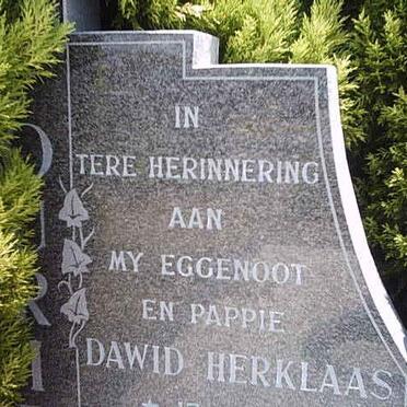 FOURIE Dawid Herklaas