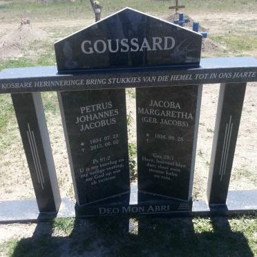 GOUSSARD Petrus Johannes Jacobus 1934-2013 &amp; Jacoba Margaretha JACOBS 1936-