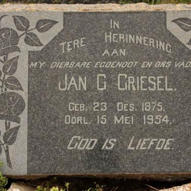 GRIESEL Jan G. 1875-1954