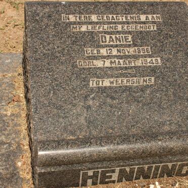 HENNING Danie 1896-1949
