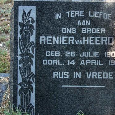 HEERDEN Renier, van 1906-1950
