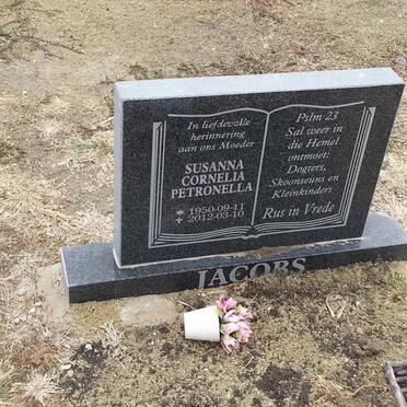 JACOBS Susanna Cornelia Petronella 1950-2012