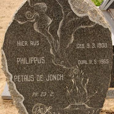JONGH Philippus Petrus, de 1908-1965