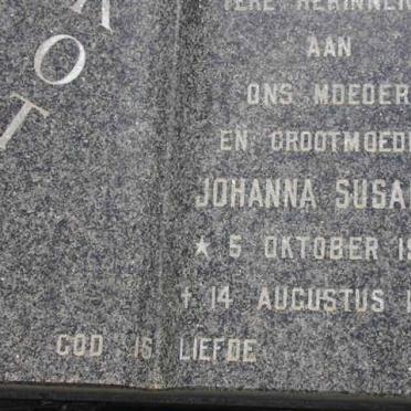 KOTZE Johanna Susanna 1909-1984