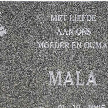 MERWE Mala, v.d. 1905-2001