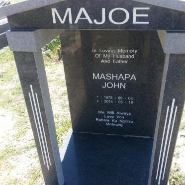 MAJOE Mashapa John 1975-2014