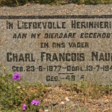 NAUDE Charl Francois 1877-1947