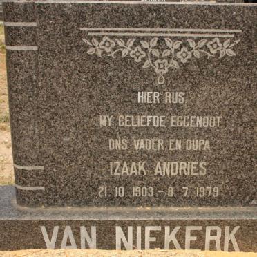 NIEKERK Izaak Andries, van 1903-1979