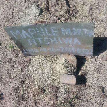 NTSHIWA Mapule Martha 1996-2019