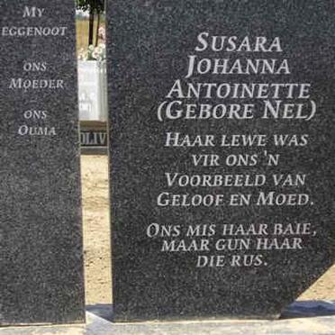 OOSTHUIZEN Susara Johanna Antoinette nee NEL -1997