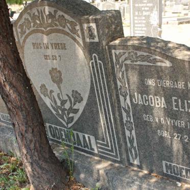 ODENDAAL Andries Johannes 1867-1955 &amp; Jacoba Elizabeth 1872-1927 