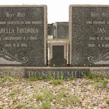 POSTHUMUS Jan 1887-1959 &amp; Isabella Fredrika LABUSCHAGNE 1903-1957