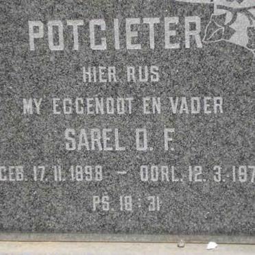 POTGIETER Sarel D.F. 1898-1972