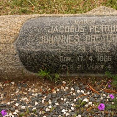 PRETORIUS Jacobus Petrus Johannes 1892-1966