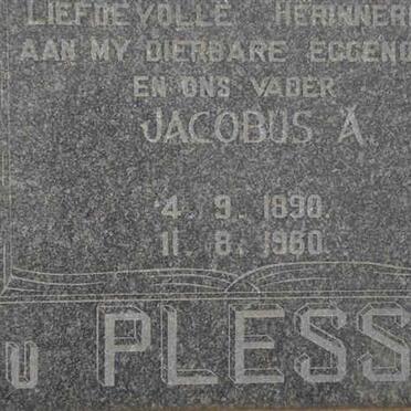 PLESSIS Jacobus A., du 1890-1960