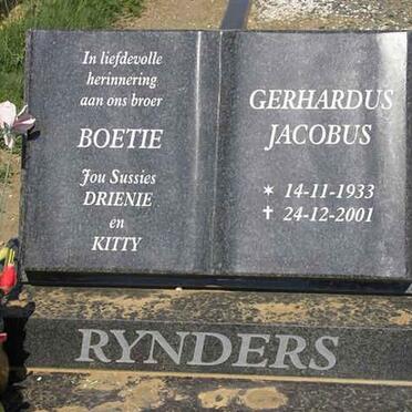 RYNDERS Gerhardus Jacobus 1933-2001