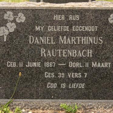 RAUTENBACH Daniel Marthinus 1867-1955