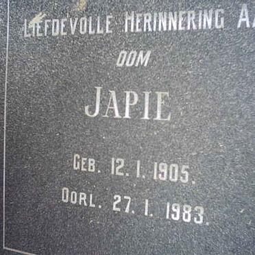 ROUX Japie, le 1905-1983