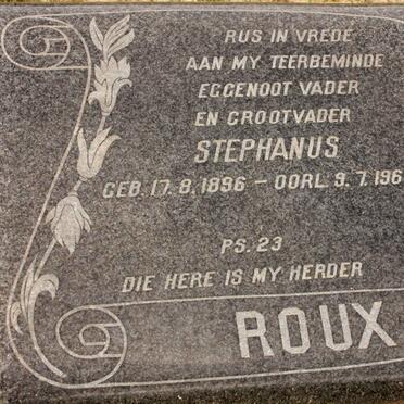 ROUX Stephanus 1896-1968