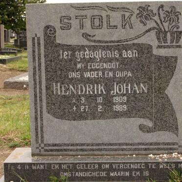 STOLK Hendrik Johan 1909-1989