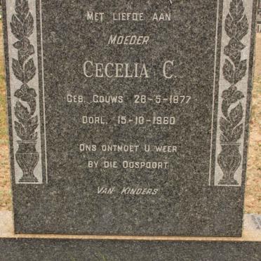 SWANEPOEL Cecelia C. nee GOUWS 1877-1960