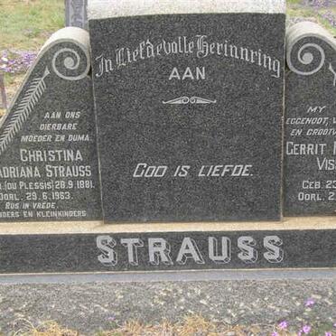 STRAUSS Gerrit Petrus Visser 1884-1950 &amp; Christina Adriana DU PLESSIS 1881-1963