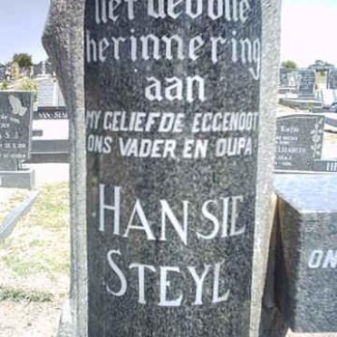 STEYL Hansie 1915-1981