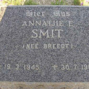 SMIT Annatjie E. nee BREEDT 1945-1963