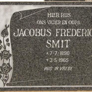 SMIT Jacobus Frederick 1890-1965