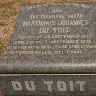 TOIT Marthinus Johannes, du 1889-1952