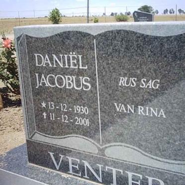 VENTER Daniël Jacobus 1930-2001