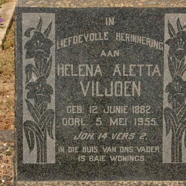 VILJOEN Helena Aletta 1882-1955