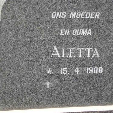 VILJOEN Aletta 1908-