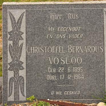 VOSLOO Christoffel Bernardus 1895-1964