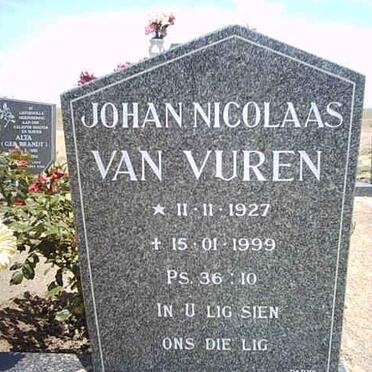 VUREN Johan Nicolaas, van 1927-1999