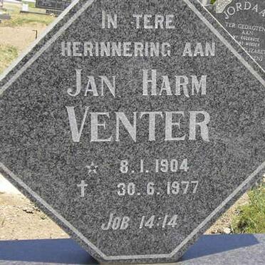 VENTER Jan Harm 1904-1977