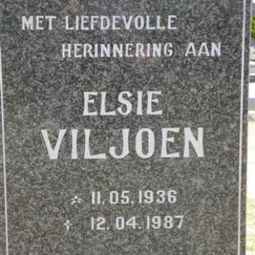 VILJOEN Elsie 1936-1987
