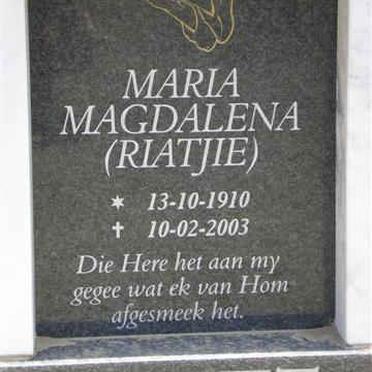 WET Maria Magdalena, de 1910-2003