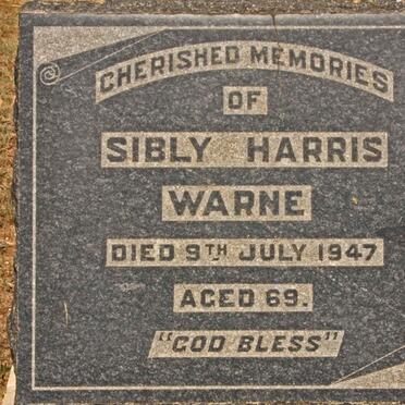 WARNE Sibly Harris -1947