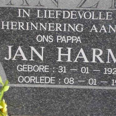 ZYL Jan Harm, van 1922-1998