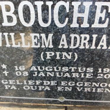 BOUCHER Willem Adriaan 1932-2012