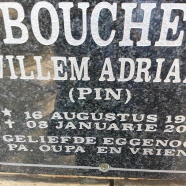 BOUCHER Willem Adriaan 1932-2012
