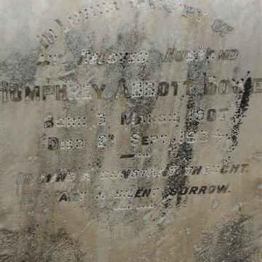 BOWEN Humphrey Abbott 190?-1934