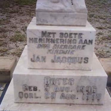 BOTES Jan Jacobus 1936-1939