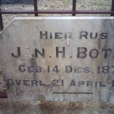 BOTHA Jan. H. 1874-1923