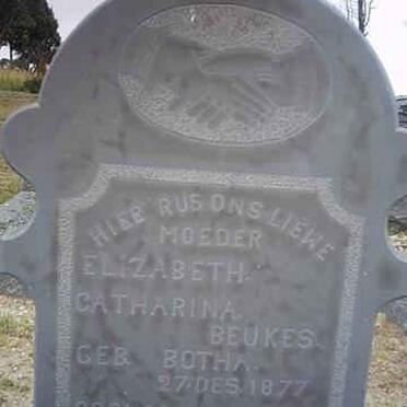BEUKES Elizabeth Catharina nee BOTHA 1877-1952