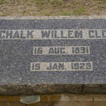 CLOETE Schalk Willem 1891-1929